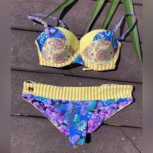 MAAJI Vintage Set - Nautical Desire Molded Cup Underwire Bikini - S/M